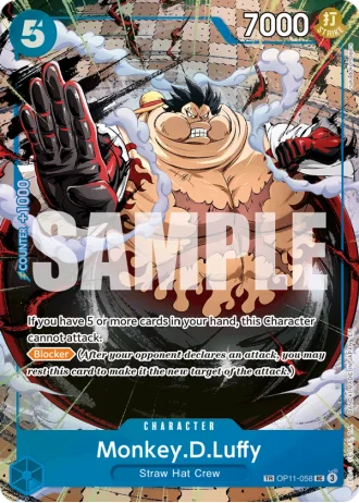 Monkey.D.Luffy (OP11-058) (Treasure Rare) — Carrying on His Will (OP13)