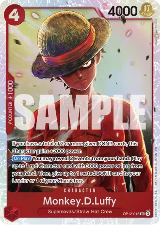 Monkey.D.Luffy (OP12-015) — Legacy of the Master (OP12)