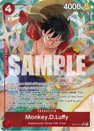 Monkey.D.Luffy (OP12-015) (Alternative Art) — Legacy of the Master (OP12)