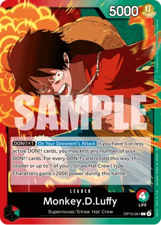 Monkey.D.Luffy (OP13-001) — Carrying on His Will (OP13)