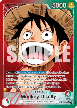 Monkey.D.Luffy (OP13-001) (Alternative Art) — Carrying on His Will (OP13)