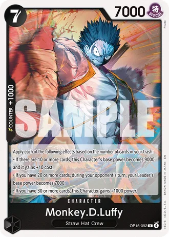 Monkey.D.Luffy (OP15-092) — Adventure on Kami's Island (OP15-EB04)