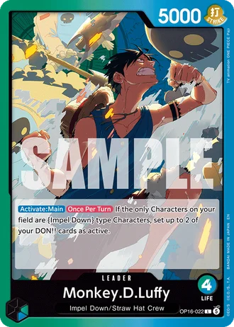 Monkey.D.Luffy (OP16-022) — The Time of Battle (OP16)