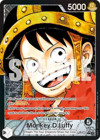 Monkey.D.Luffy (OP17-079) (Alternative Art) — The World's Strongest Warriors (OP17)