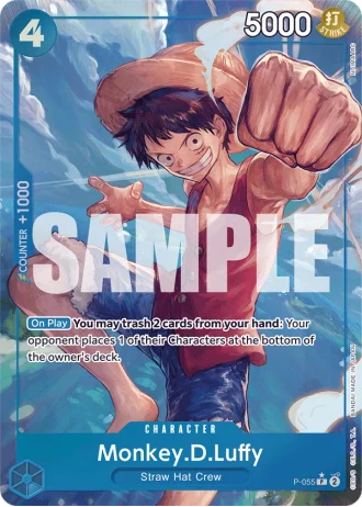 Monkey.D.Luffy (P-055) (Full Art) — One Piece The Best (PRB01)