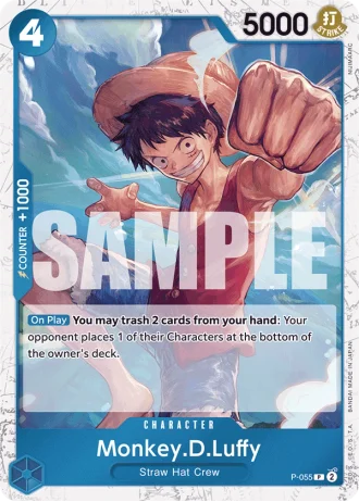 Monkey.D.Luffy (P-055) (Jolly Roger Foil) — One Piece The Best (PRB01)