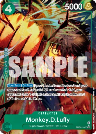 Monkey.D.Luffy (RB02-005) (Alternative Art) — One Piece Card The Best Vol.2(PRB02)