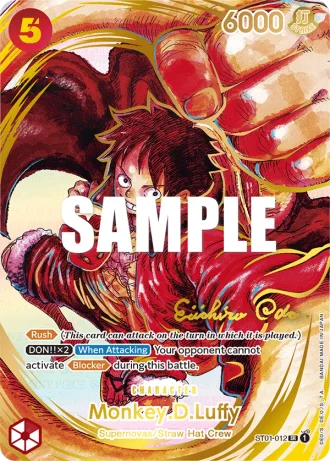 Monkey.D.Luffy (ST01-012) (Oda Signed Gold Stamp) — Awakening of the New Era (OP05)