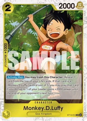 Monkey.D.Luffy (ST13-014) (Pirate Foil) — One Piece Card The Best Vol.2(PRB02)