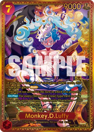 Monkey.D.Luffy (ST31-004) (Alternative Art) — The World's Strongest Warriors (OP17)