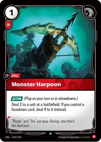Monster Harpoon #014/219 — Unleashed
