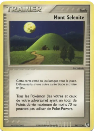 Mont Selenite #94/112 — EX Rouge Feu & Vert Feuille