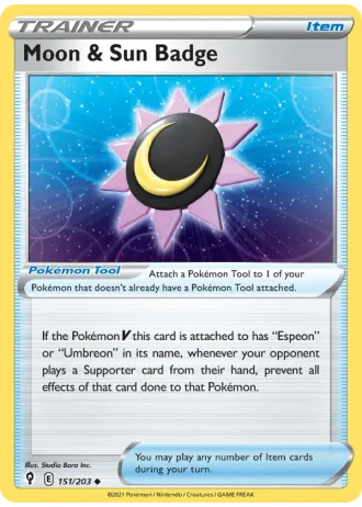 Moon & Sun Badge #151/203 — Evolving Skies