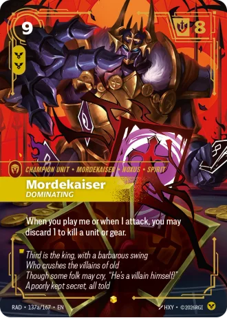 Mordekaiser, Dominating #137a/167 — Radiance
