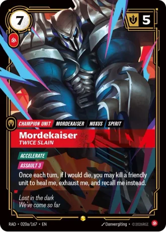 Mordekaiser, Twice Slain #020a/167 — Radiance