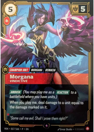 Morgana, Vindictive #017/166 — Organized Play Promos