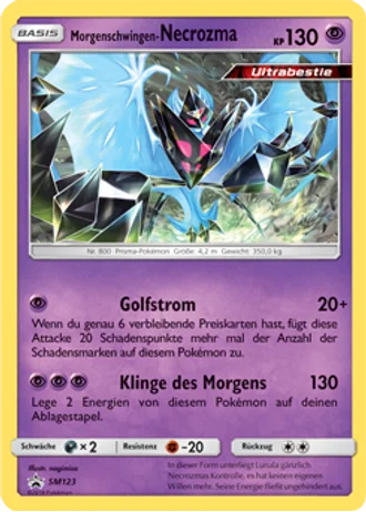 Morgenschwingen-Necrozma SM123 — Sonne & Mond Promos