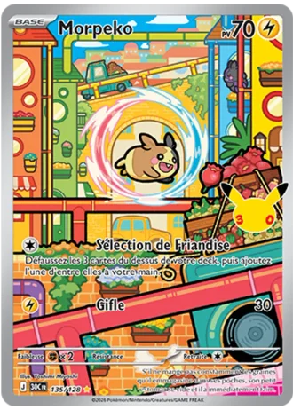 Morpeko #135/128 — 30e Anniversaire