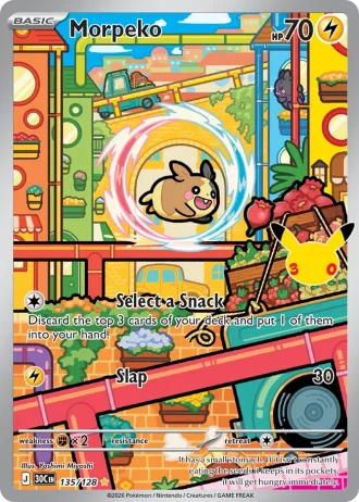 Morpeko #135/128 — 30th Celebration