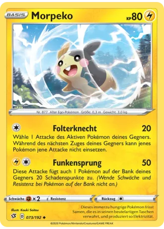 Morpeko #73/192 — Clash der Rebellen