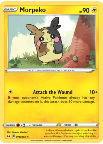 Morpeko #78/202 — Sword & Shield