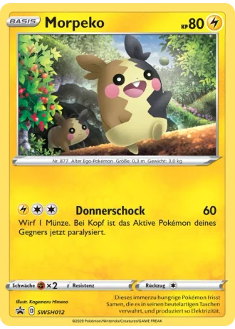 Morpeko SWSH012 — Schwert & Schild Promos