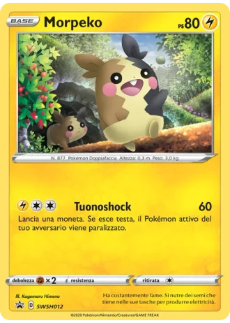 Morpeko SWSH012 — Spada e Scudo Promos