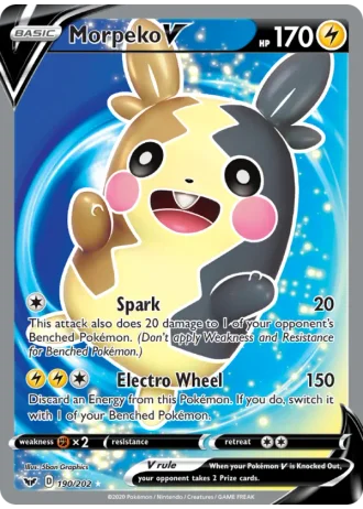 Morpeko V #190/202 — Sword & Shield