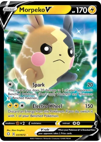 Morpeko V #37/72 — Shining Fates