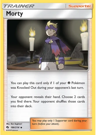 Morty #186/214 — Lost Thunder