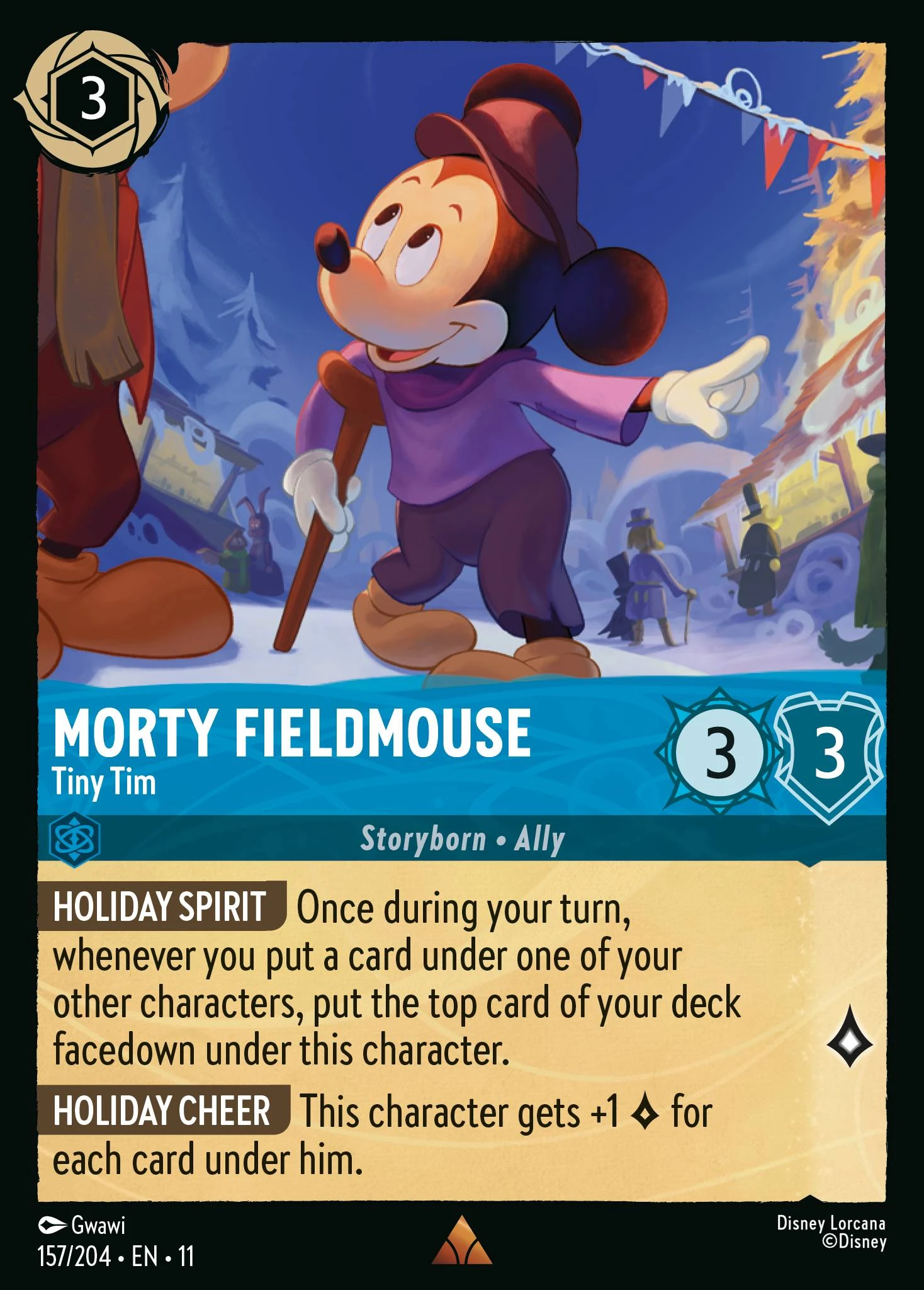 Morty Fieldmouse - Tiny Tim #157/204 — Winterspell