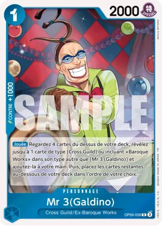 Mr 3(Galdino) (OP09-056) (Reprint) — ONE PIECE CARD THE BEST vol.2 (PRB02)