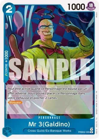 Mr 3(Galdino) (PRB02-009) — ONE PIECE CARD THE BEST vol.2 (PRB02)