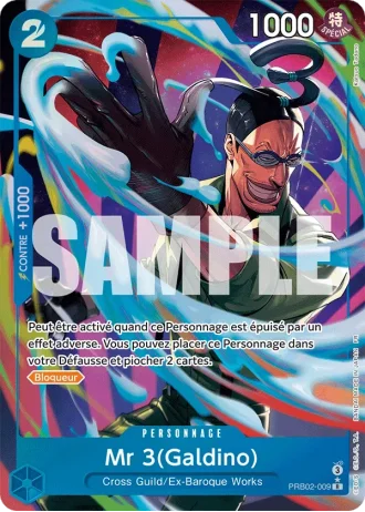 Mr 3(Galdino) (PRB02-009) (Special Rare) — ONE PIECE CARD THE BEST vol.2 (PRB02)