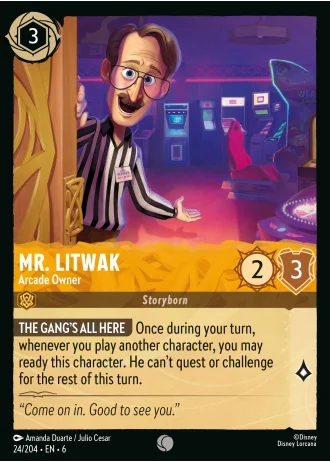 Mr. Litwak - Arcade Owner #24/204 — Azurite Sea