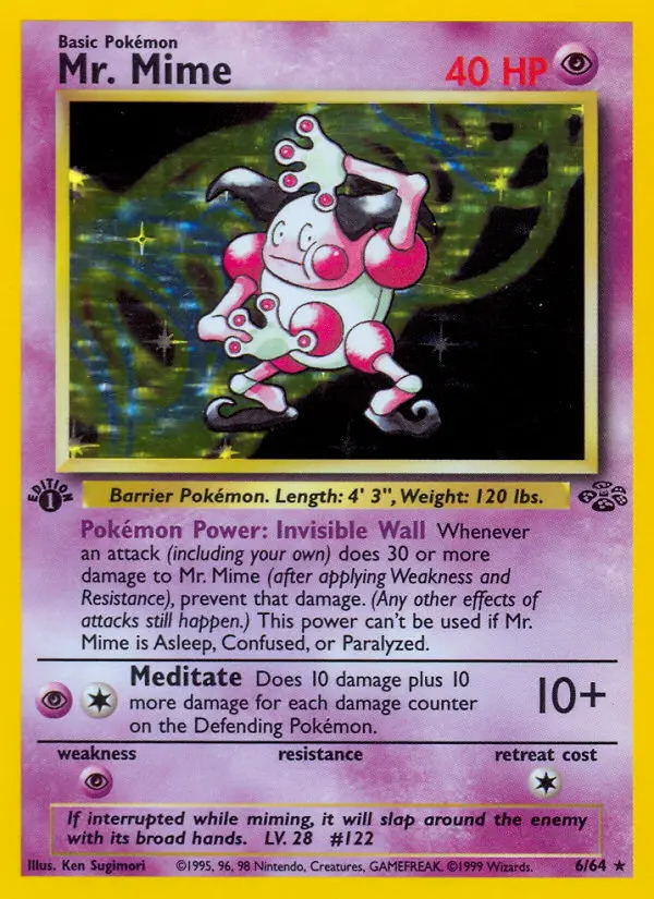 Mr. Mime (1st Edition) #6 — Jungle (1st Edition)