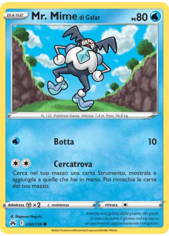 Mr. Mime di Galar #030/159 — Zenit Regale