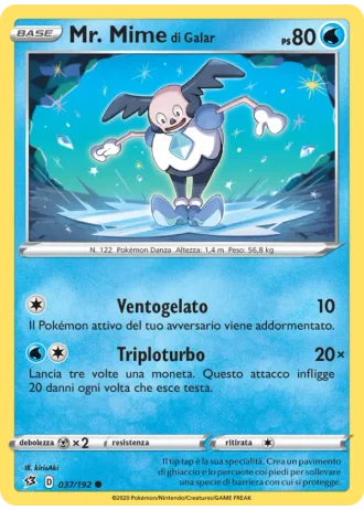 Mr. Mime di Galar #37/192 — Fragore Ribelle