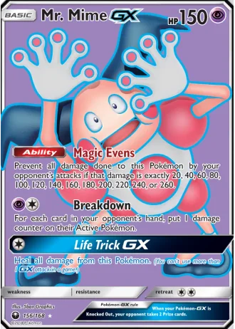 Mr. Mime GX #156/168 — Celestial Storm