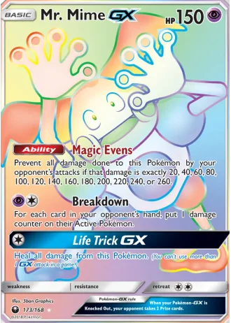 Mr. Mime GX #173/168 — Celestial Storm