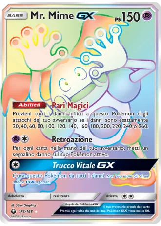 Mr. Mime GX #173/168 — Tempesta Astrale