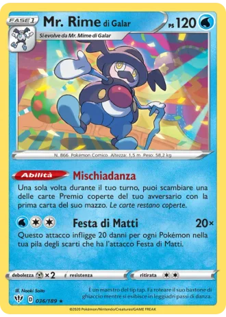 Mr. Rime di Galar #36/189 — Fiamme Oscure