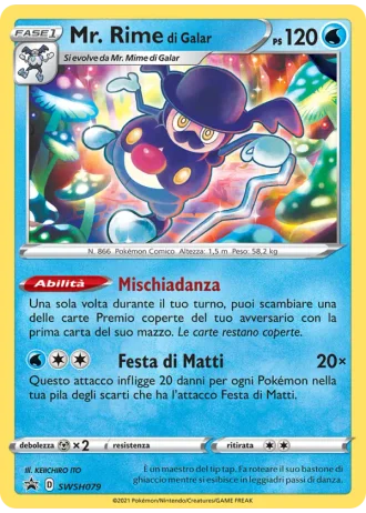 Mr. Rime di Galar SWSH079 — Spada e Scudo Promos