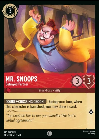 Mr. Snoops - Betrayed Partner #143/204 — Reign of Jafar