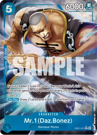 Mr.1(Daz.Bonez) (EB01-027) (Alternative Art) — Memorial Collection (EB01)