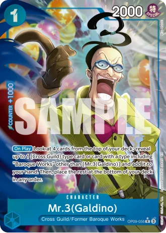 Mr.3(Galdino) (OP09-056) (Alternative Art) — One Piece Card The Best Vol.2(PRB02)