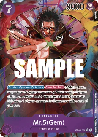 Mr.5 (Gem) (OP04-072) (Alternative Art) — Kingdoms of Intrigue (OP04)