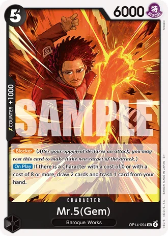 Mr.5(Gem) (OP14-094) — The Azure Sea's Seven (OP14-EB04)