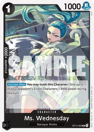 Ms. Wednesday (OP14-083) — The Azure Sea's Seven (OP14-EB04)