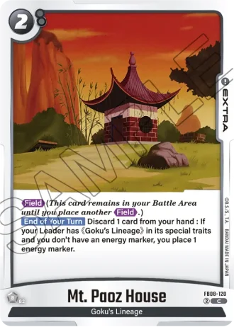 Mt. Paoz House FB08-120 — Saiyan's Pride (FB08)